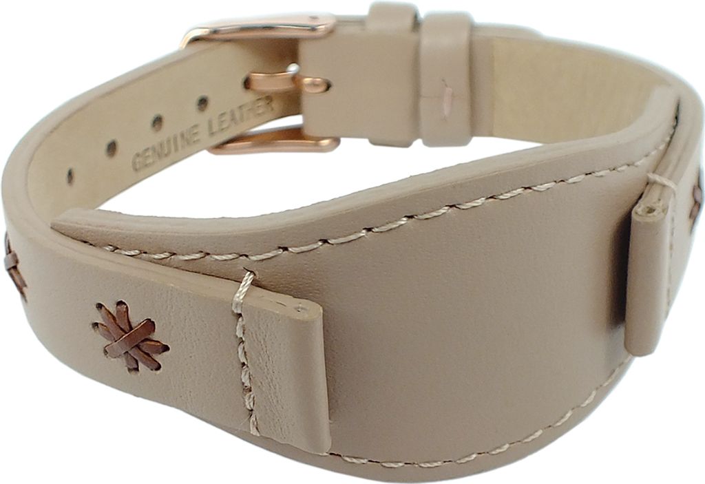 s.Oliver 13mm | Unterlageband mit Naht in beige Leder SO-3003-LQ