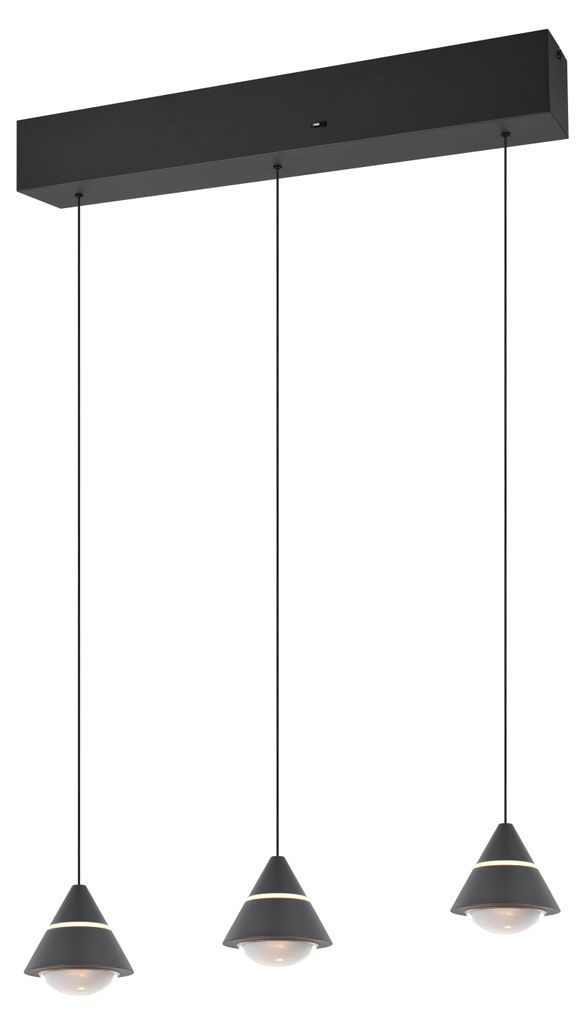 Závěsné svítidlo LED, matná černá, změna barvy, V 200 cm Obrázek produktu 