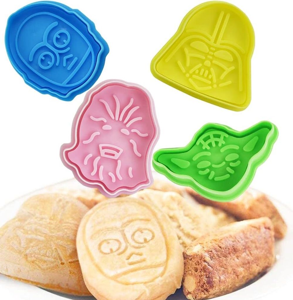 4 Stück Star Wars-Ausstechformen, mehrfarbig, Produktbild 