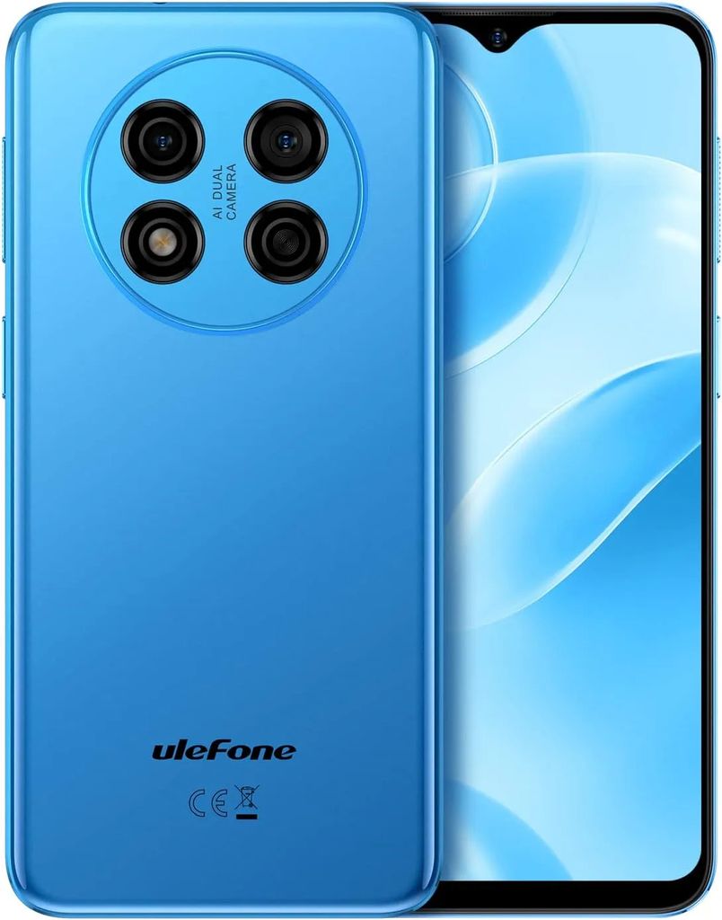 Ulefone Note 15 3G Smartphone ohne Vertrag, 3-Karten-Steckplatz, Quad Core 5GB+32GB, DUAL-SIM Android 12 Handy, 6,22'' HD+, 8MP+5MP Kamera, 4000mAh Ak