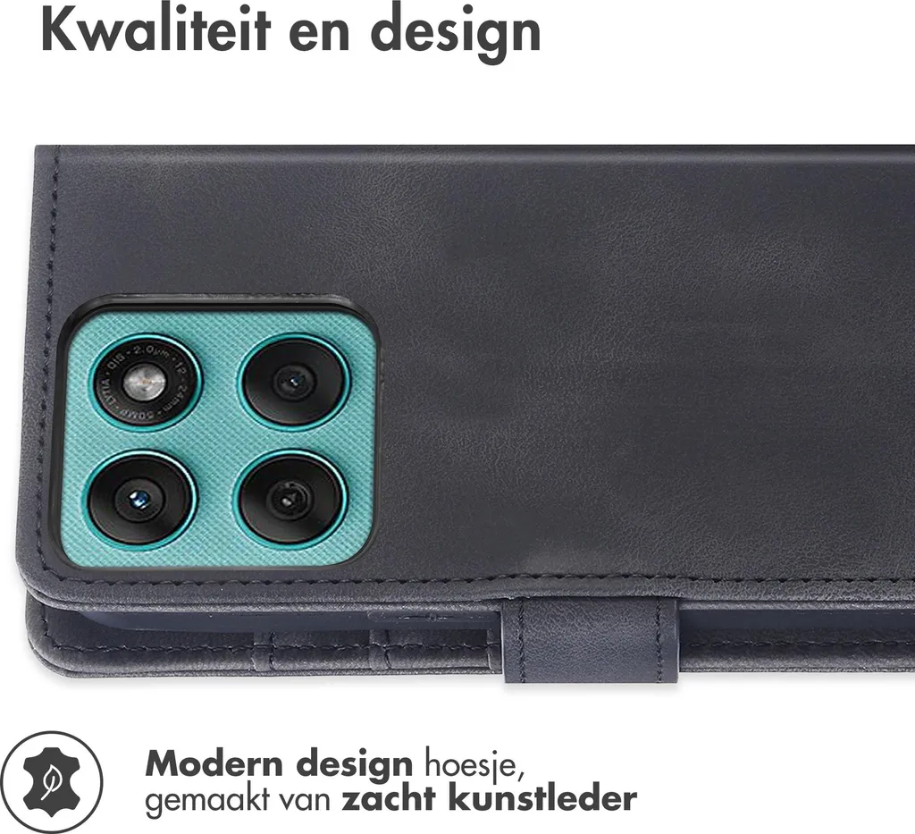 ISOI Cover Con Cordino Per Motorola Moto G75 - Custodia Trasparente TPU Con Tracolla Regolabile, Protezione Antiurto, Rosa - 3