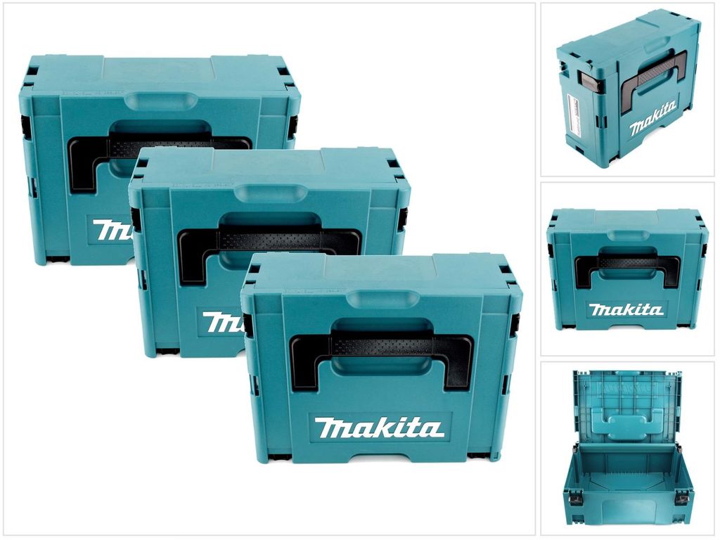3x Walizka narzędziowa z tworzywa sztucznego Makita MAKPAC Zdjęcie produktu 