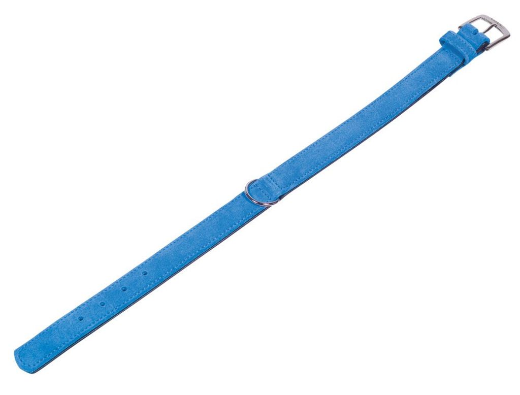 Nobby Halsband "VELOURS" 37 cm (30-35 cm); 17/19 mm, türkis