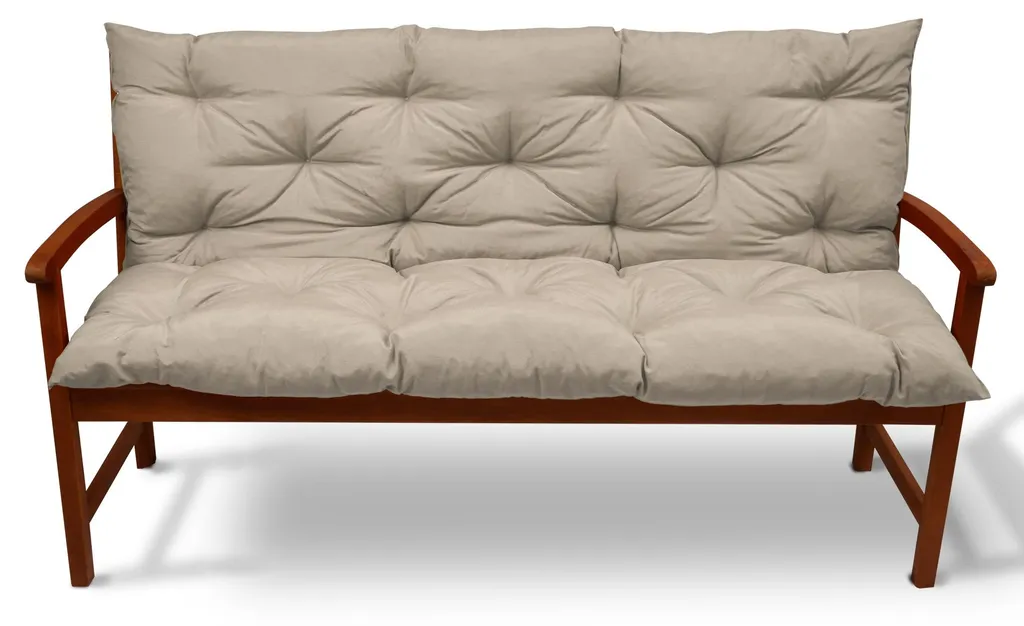 Beautissu Flair BR Coussin de banc Nature 180x50x50 cm pour jardin