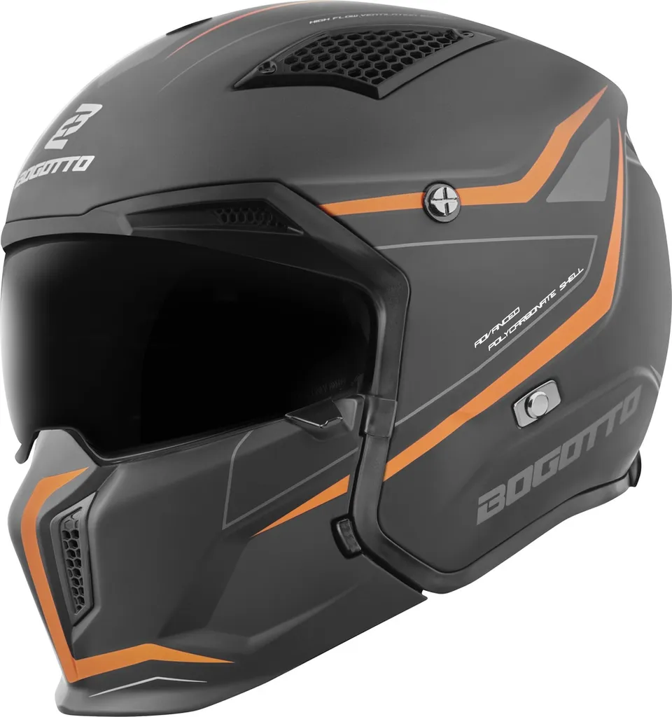 Casco Bogotto Radic WN-ST 22.06, arancio/nero, XS