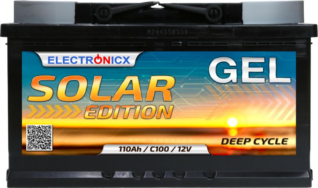 Solarbatterie 12V 110AH Electronicx Solar Edition GEL Produktbild