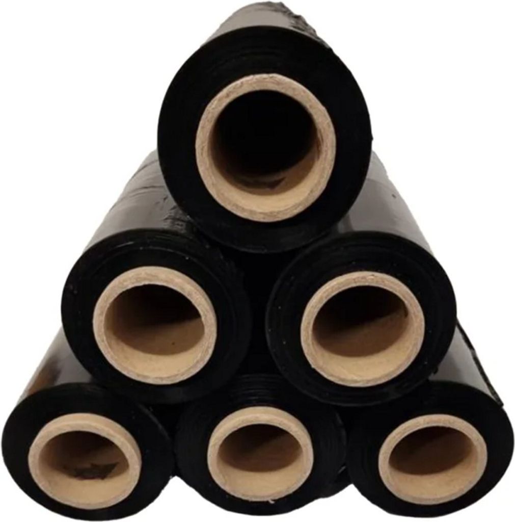 Handstretchfolie Schwarz 500mm/ 20my/ 300m 1VE 6 Rollen, Www.stretch