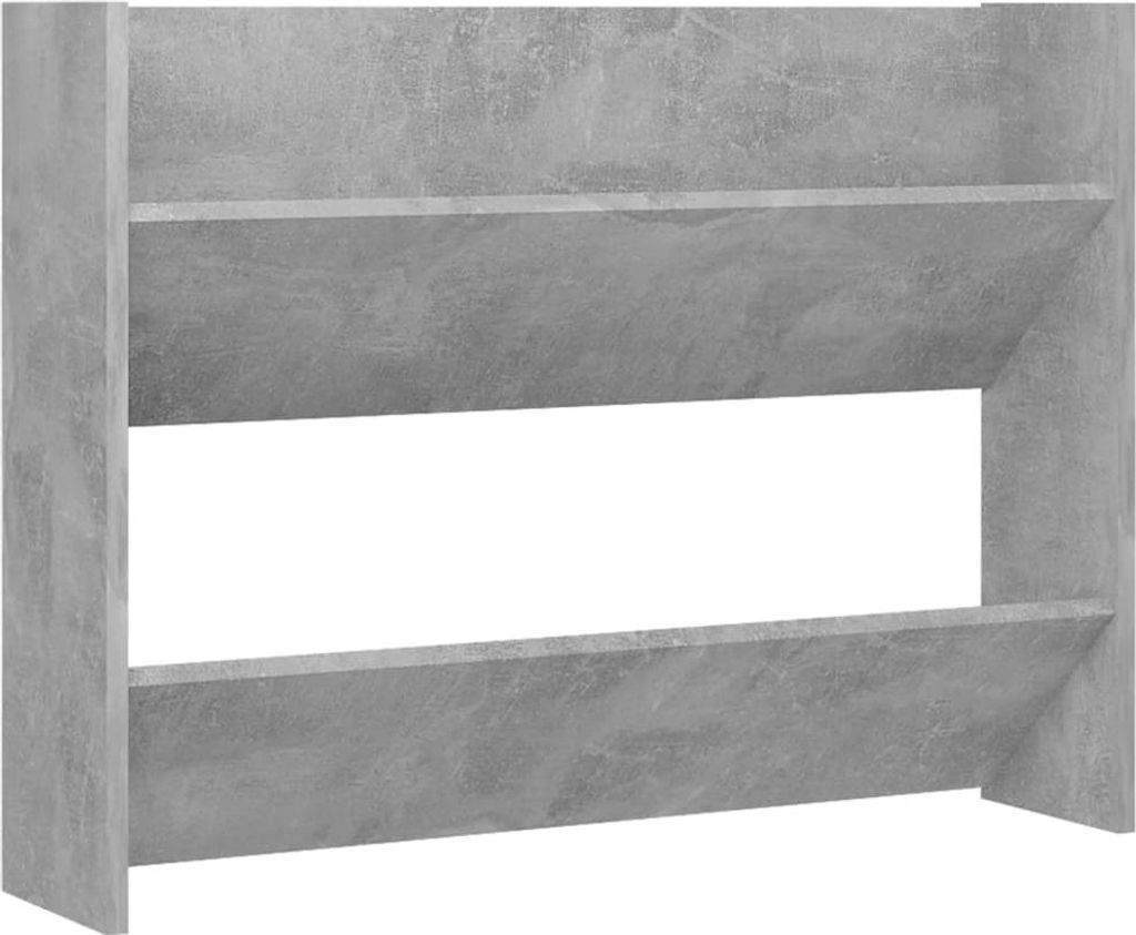 vidaXL Nástěnná skříň na boty Betonová šedá 80x18x60 cm Obrázek produktu 