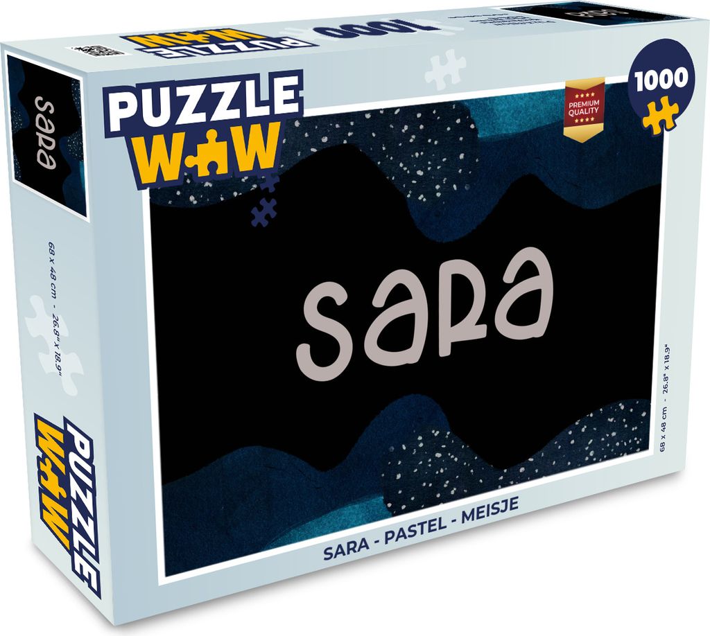 MuchoWow Puzzle 1000 Teile Sara - Pastell - Mädchen - Erwachsene - Rätsel