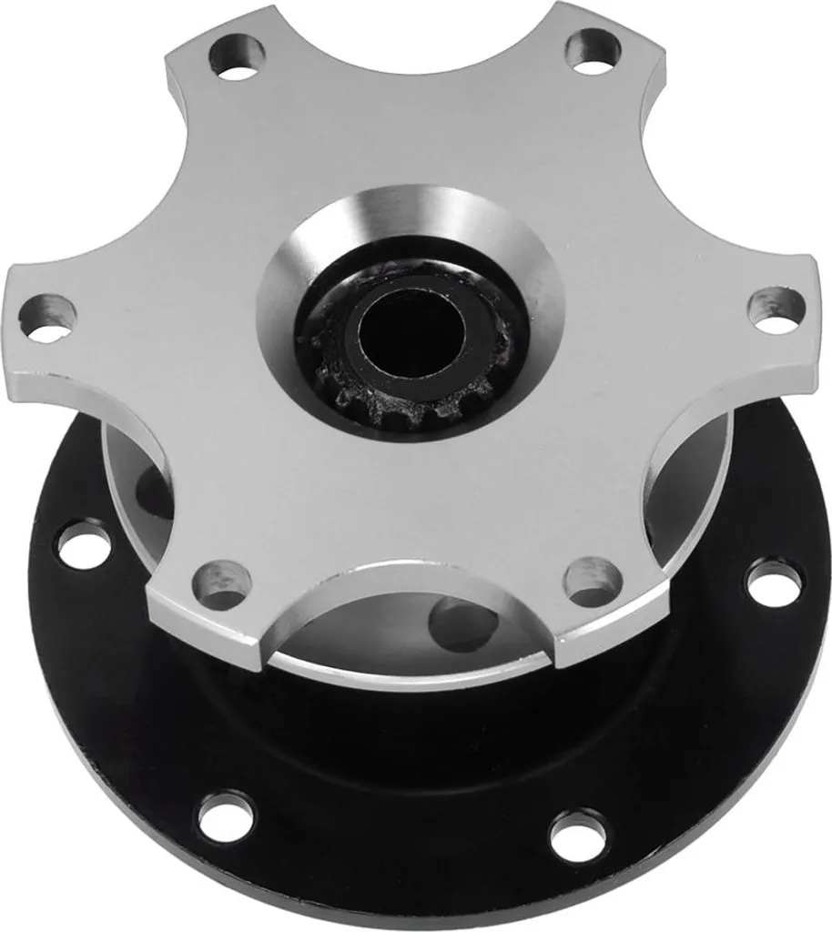 Kit adaptateur moyeu volant déblocage rapide 6 trous universel noir