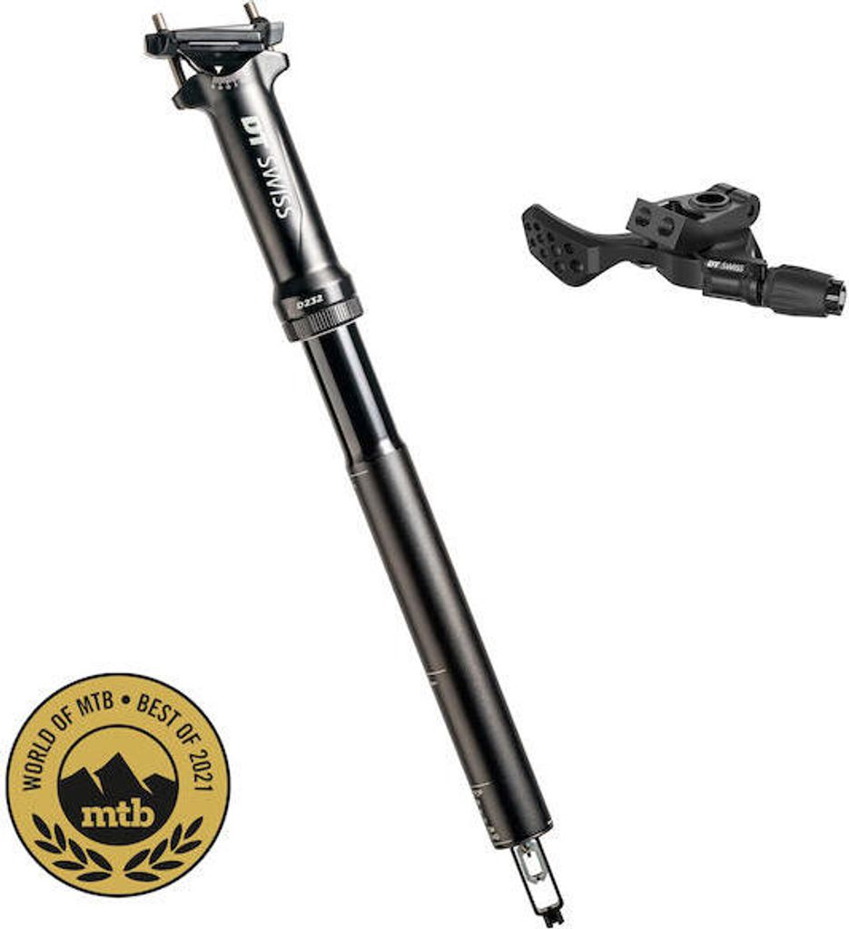 DT Swiss Vario-Sattelstütze D 232 Alu 60 27,2 mm Schwarz - leichte XC-Telesko...
