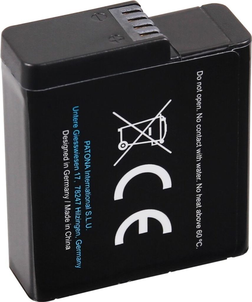 2 Batterie Ricaricabili 1680mAh Per GoPro Hero 8 Black – Modello AHDBT-801 – Custodia Di Ricambio Inclusa – Alimentazione Extra Per Lunghe Riprese