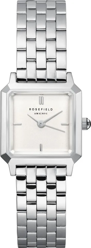 Montre Rosefield Boxelle argent BWSSS-B02 : boîtier carré et chic