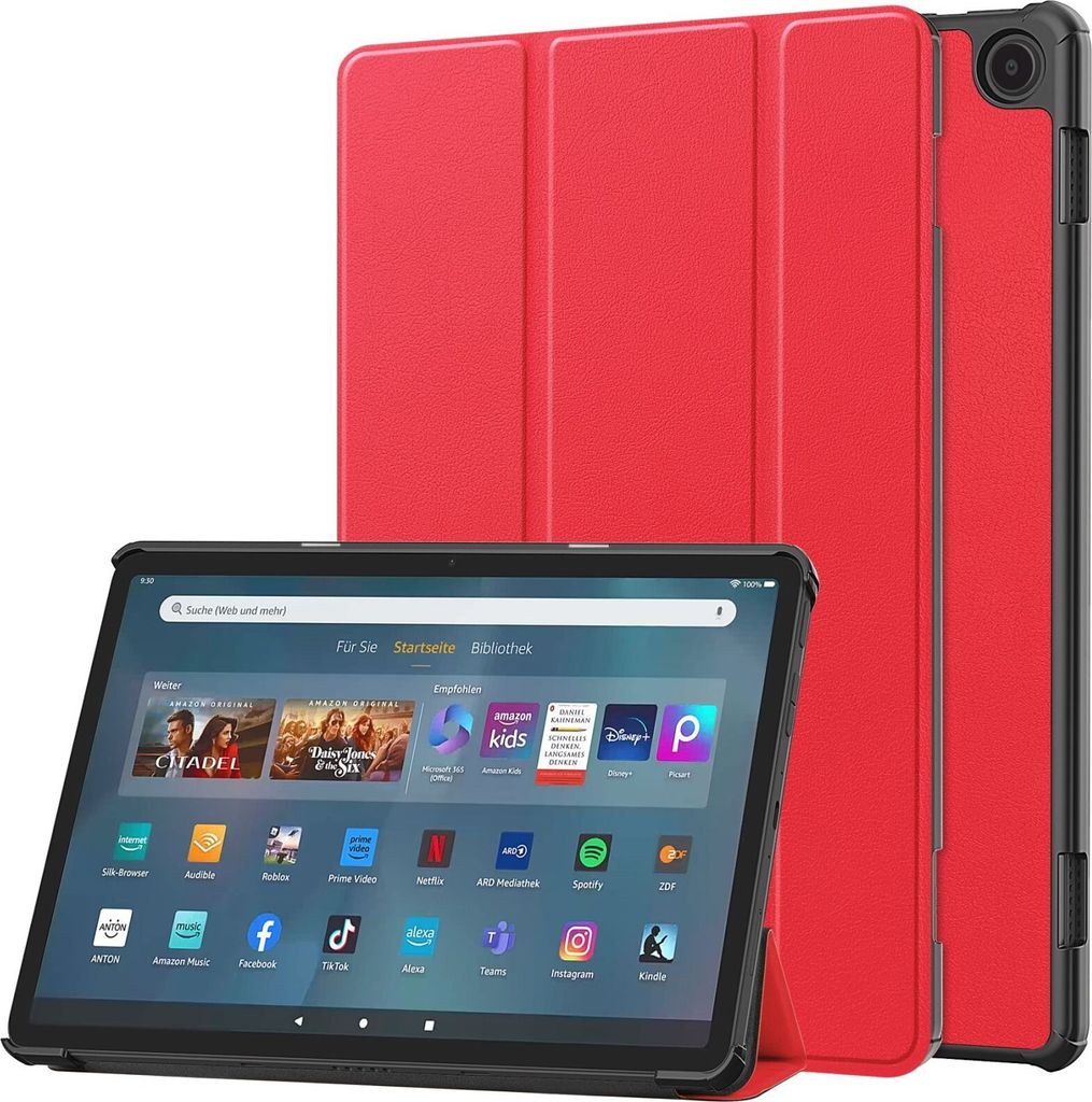 Tablet Hülle für Amazon Fire Max 11 2023 11 Zoll 13. Generation Slim Case Etui mit Standfunktion und Auto Sleep/Wake Funktion