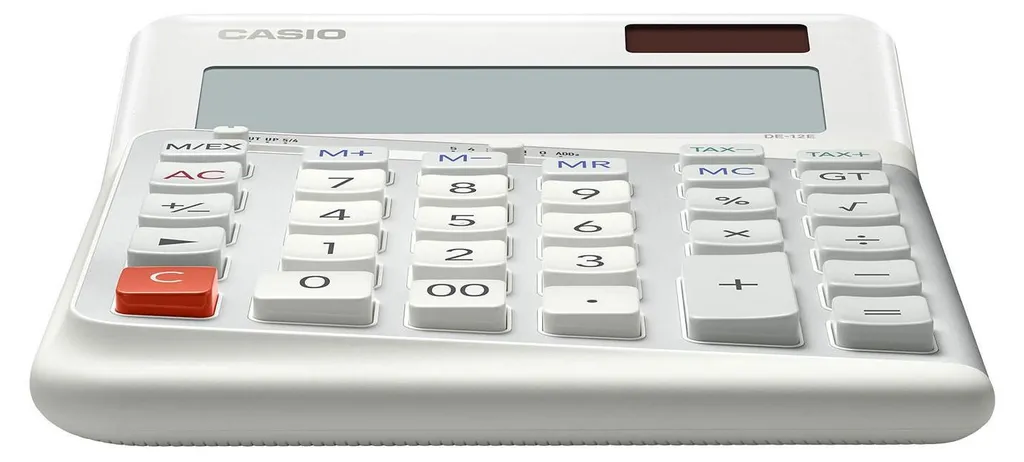 Casio DE-12E-WE : Fini les Erreurs de Calcul avec cette Calculatrice de Bureau