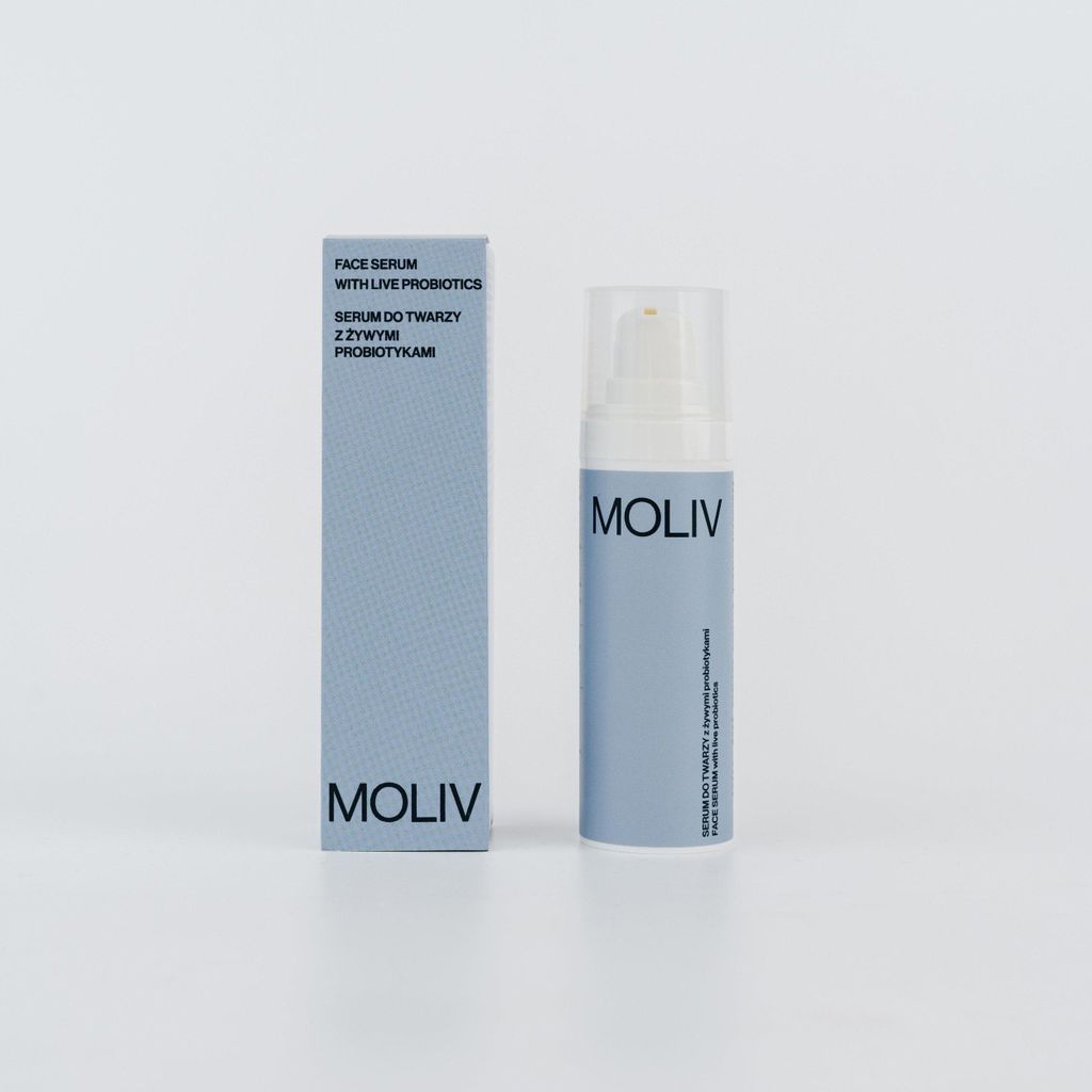 MOLIV Gesichts-Serum mit Lebend-Probiotika 30ml - Natural, Vegan & Hydratisierend