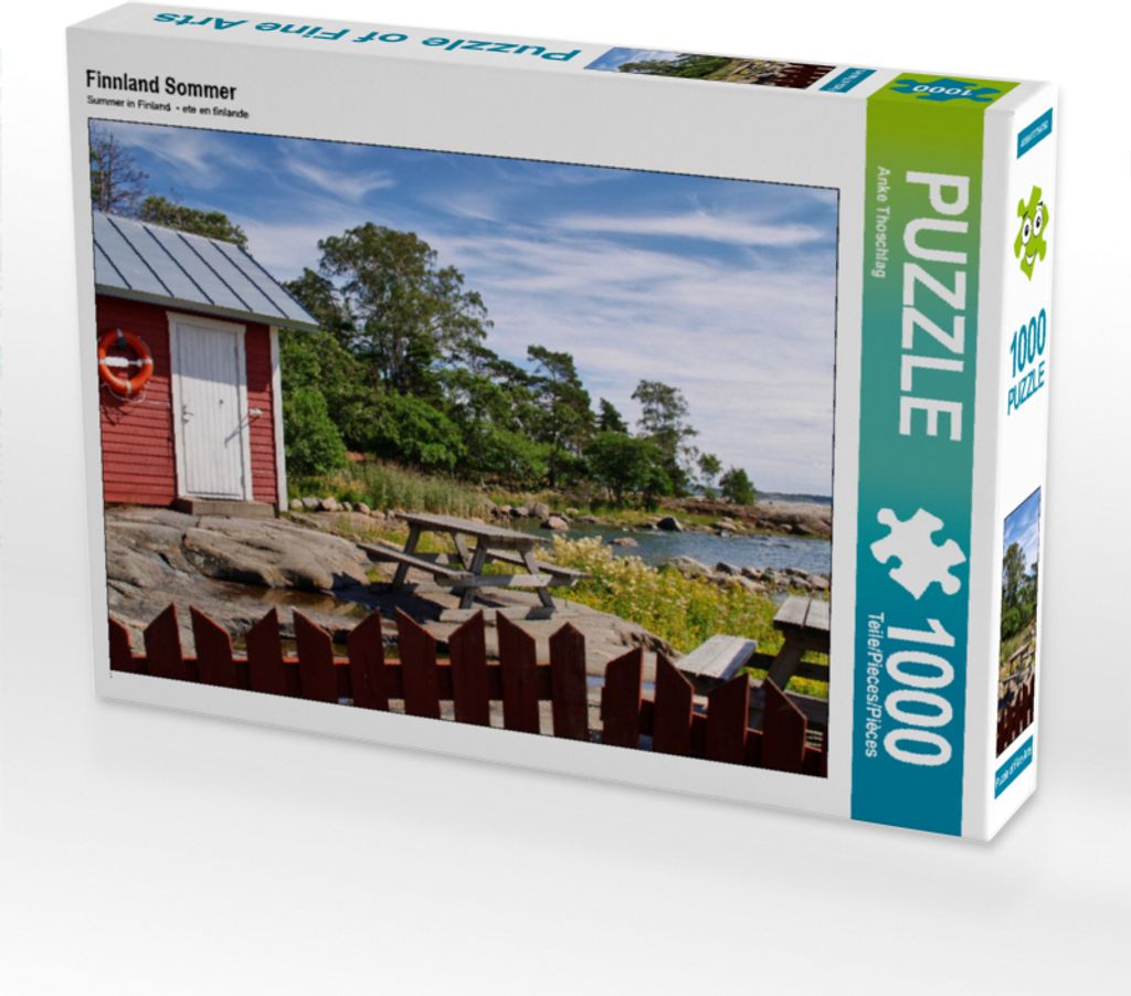 CALVENDO Puzzle Finnland Sommer 1000 Teile Puzzle quer | 1000 Teile Lege-Größe 64x48cm Foto-Puzzle für glückliche Stunden