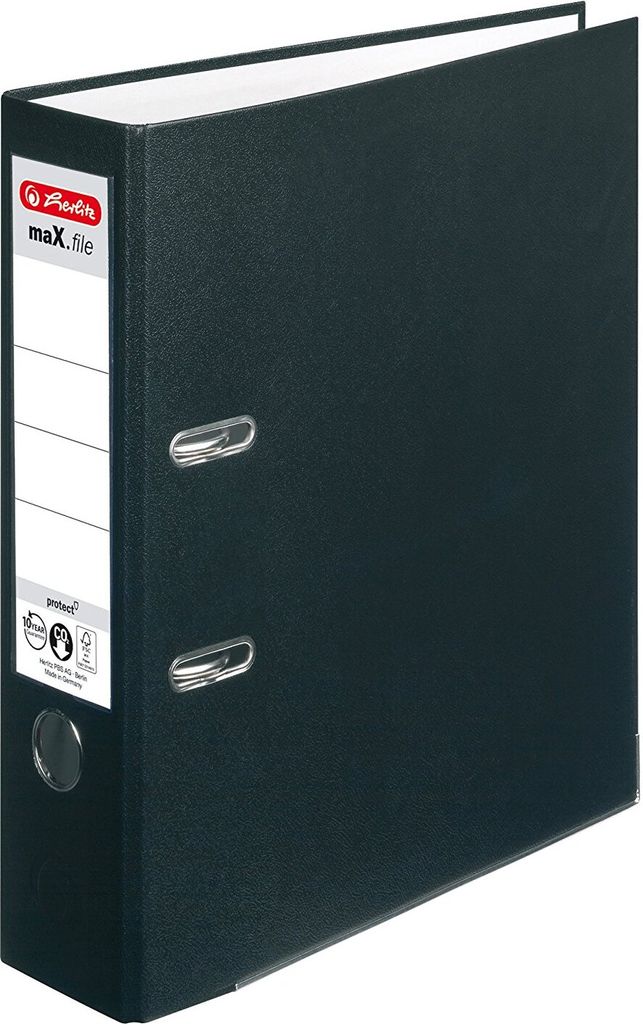 Herlitz Ordner maX.file protect Rückenbreite: 80 mm schwarz