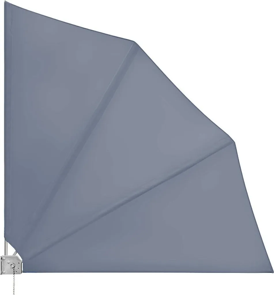 Auvent pliable de balcon 140x140 cm en toile polyester haute densité