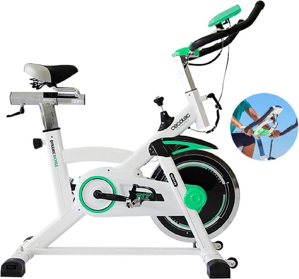 Cecotec Professionelles Indoor-Bike Extreme. Schwungrad 16 Kg, Pulsmesser, verstellbarer Lenker und Sattel