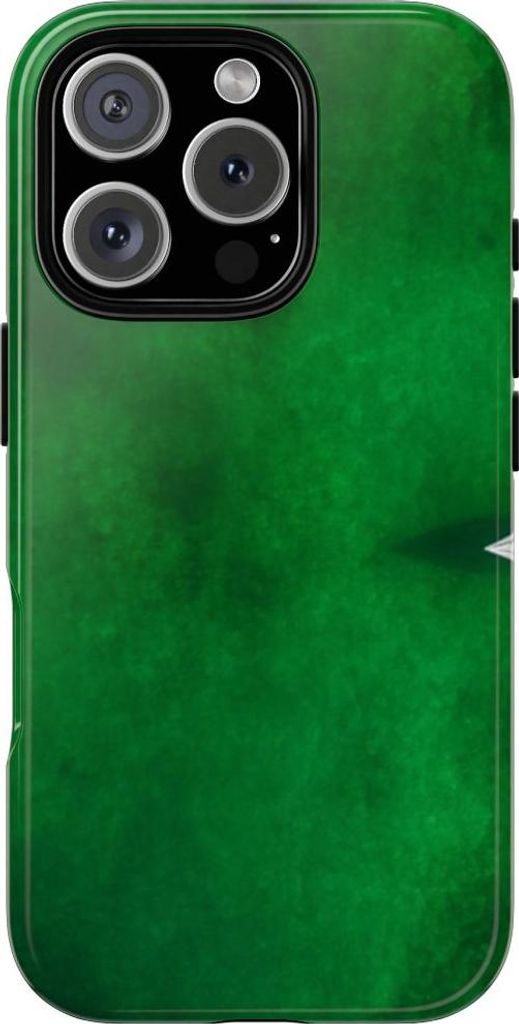 Minimalistisches Kajak auf grünem Wasser – Hülle Kompatibel mit iPhone 16 Pro