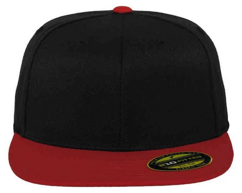 Flexfit - "Premium 210" Baseball-Mütze TN1364 (S-M) (Schwarz/Rot)