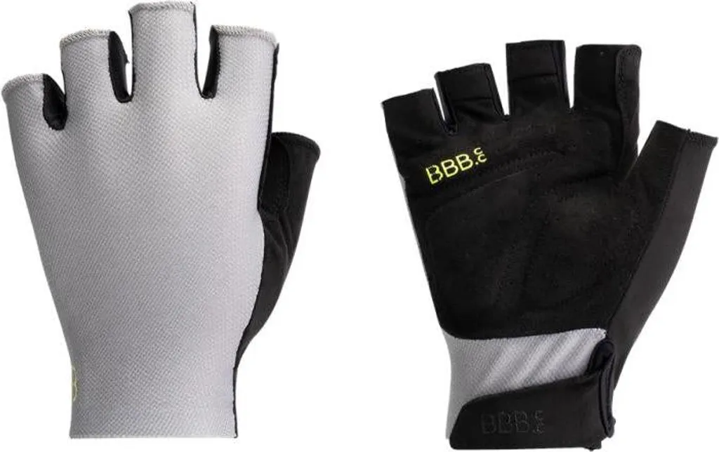 Gants de cyclisme BBB AirSupport XS gris pour rouler au frais en été