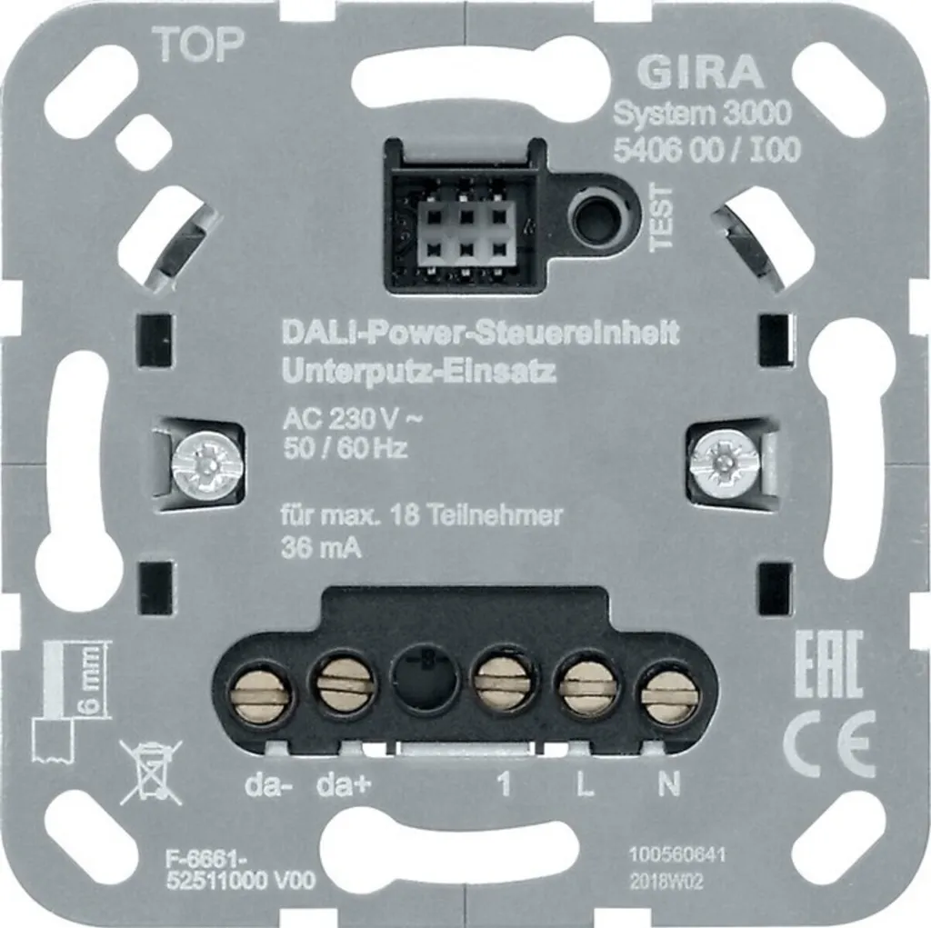 GIRA 540600 Unité de Commande DALI S3000 Power-Steuereinheit UP