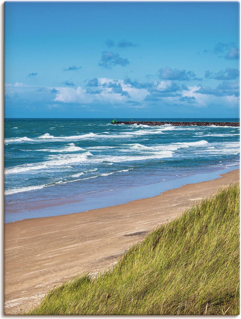 ARTland Leinwandbild Düne und Strand bei Hirtshals Dänemark I Größe: 30x40 cm