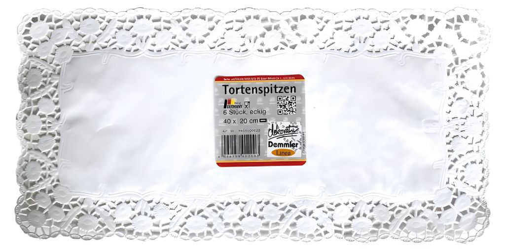 DEMMLER Spitzenpapier Torte ws40x20cm 6St Haushaltspack Produktbild 