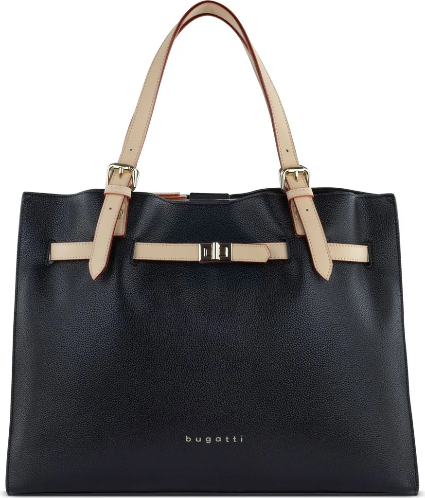 Sac à Épaule Femme Bugatti Ella Noir : Un Cabas Compact Porté Épaule Chic
