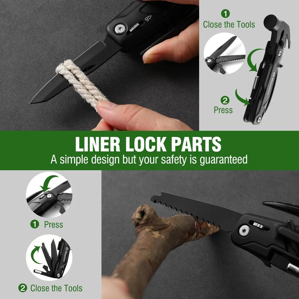 Multitool Maarten 14 en 1 : Ne soyez plus jamais dépourvu en Camping