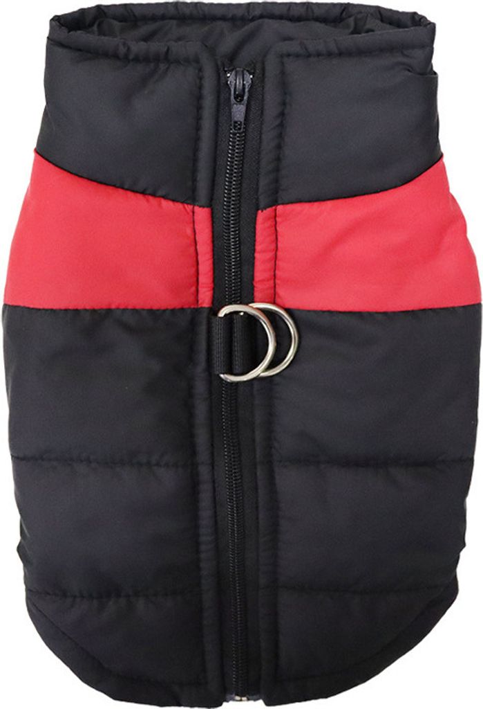 Hundemantel Winterjacke Hundejacke wasserdichte Winter Jacke Warm Winterweste für Kleine Mittlere Große Hunde Gefütterter Brustschutz(4XL, Rot)