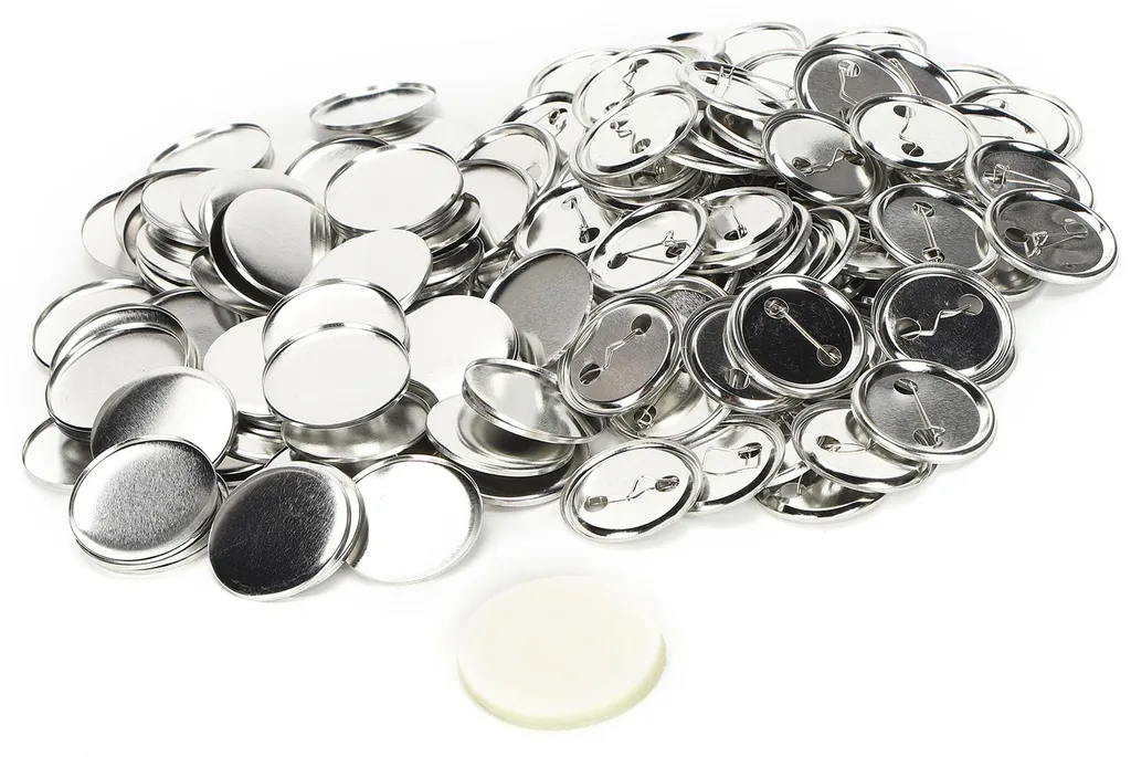 Pièces de Badges 44mm avec Épingle de Sécurité - Pack de 100 Unités