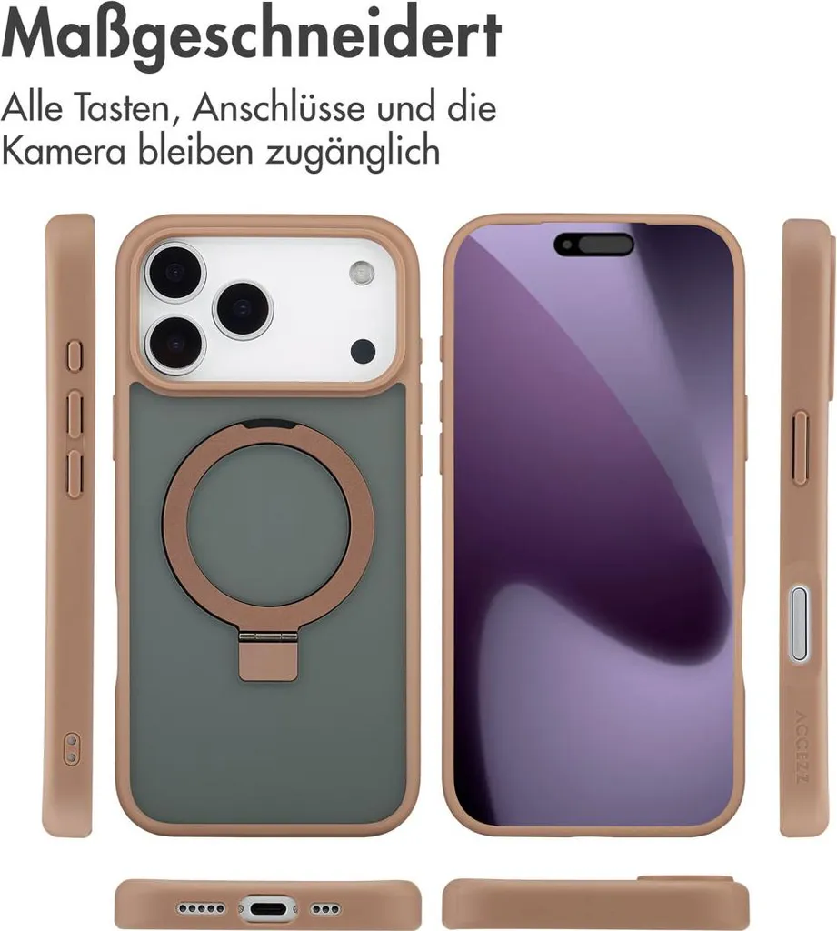 Custodia iPhone 17 Pro Marrone Accezz: Stile MagSafe e Comfort - 7
