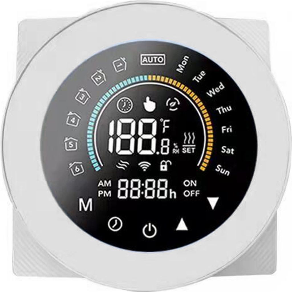 Tuya WiFi Smart Thermostat für 16A Elektroheizung Sprachsteuerung Fußbodenheizung, Thermostat Unterputz Wandthermostat Programmierbare