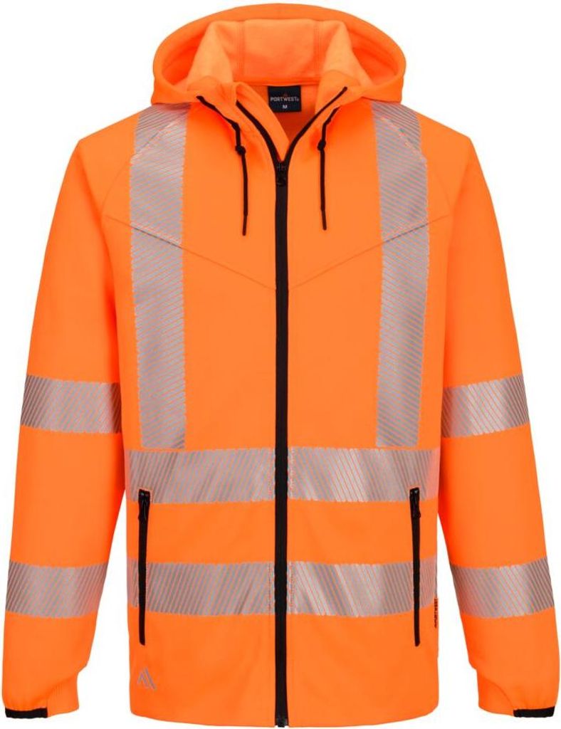 Kapuzensweatshirt Zippé Hv Kx3 – Größe S – Orange – Portwest