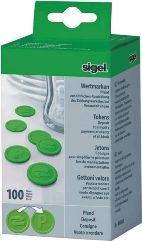 Jetons Verts de Festival et Kermesse 25mm en Plastique Lot de 100
