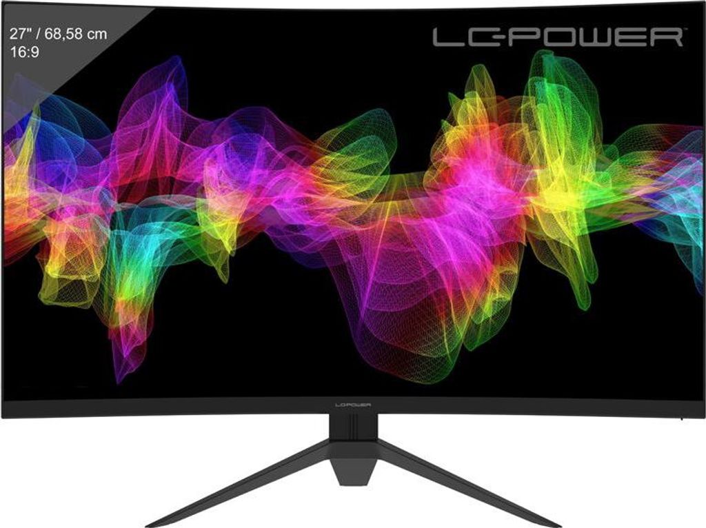 LC-Power 68.6cm 27″ LC-M27-QHD-165-C 2xDP+2xHDMI - Produktbild 