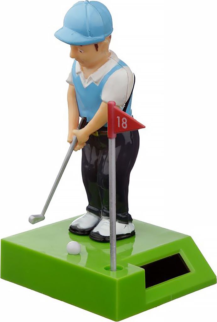 Solar Golfer Wackelfigur Solarfigur Golfspieler Deko Sport Produktbild 