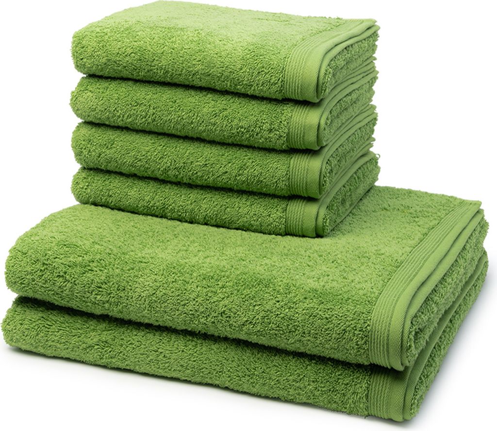 Möve Superwuschel 4 X Handtuch 2 X Duschtuch im Set Extraweiches Handtuch, Aus 100% hochwertiger Baumwolle, Mit eingesticktem Markenlogo