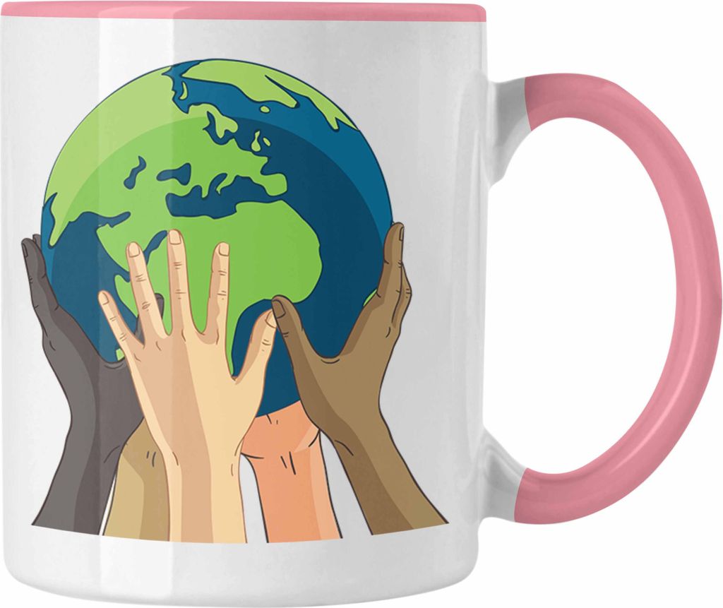 Trendation - Welt Umwelt Aktivisten Tasse Geschenk Generation Retten (Rosa)