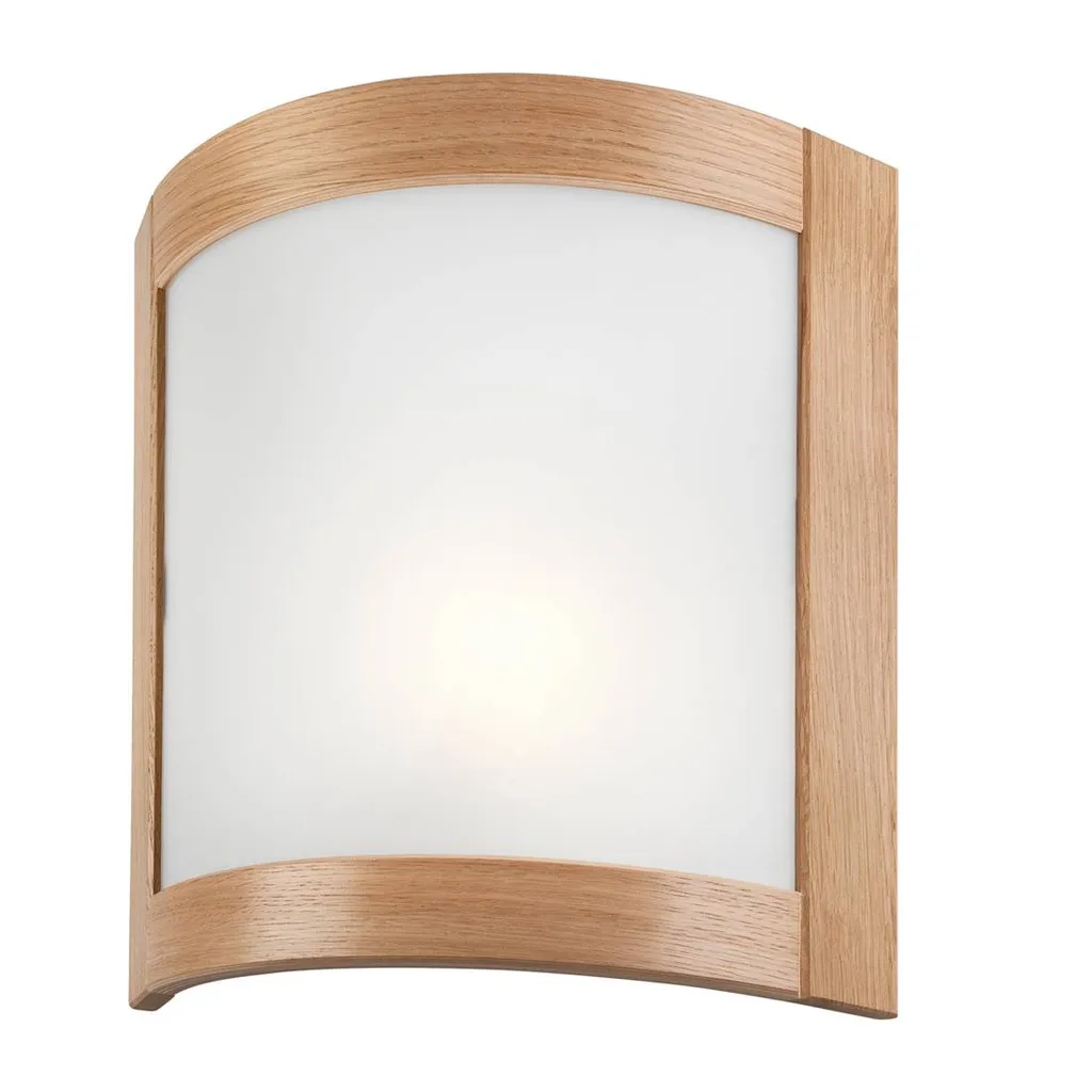 Applique murale bois chêne ELODIE dimmable design scandinave E27