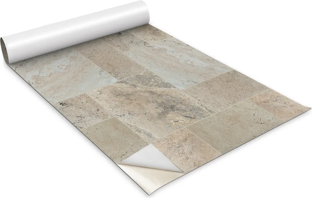 Pellicola Adesiva Mobili 100x50 cm Pietra - Impermeabile e Tagliabile