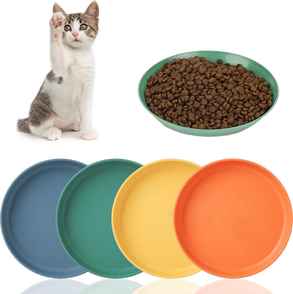Katzennäpfe, 4-teiliges Katzenfutternapf-Set aus Produktbild 