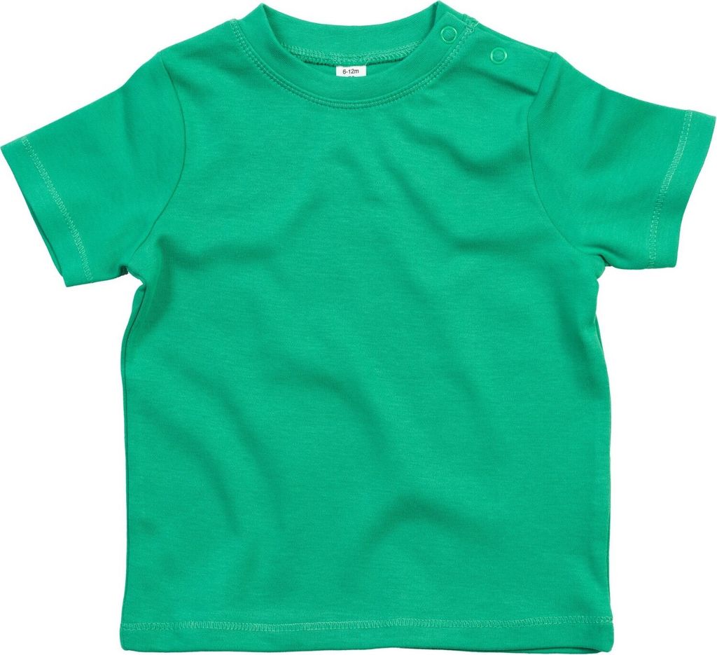 Babybugz Baby T-Shirt, Kurzarm BC3129 (62) (Irisches Grün)
