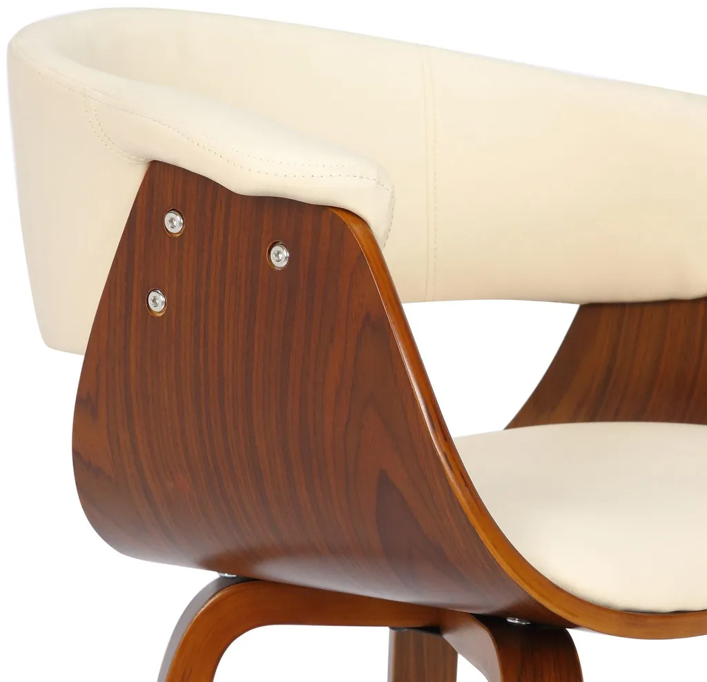 Chaise Bruce Crème : Solution Anti-Taches en Similicuir pour Salle à Manger - 10