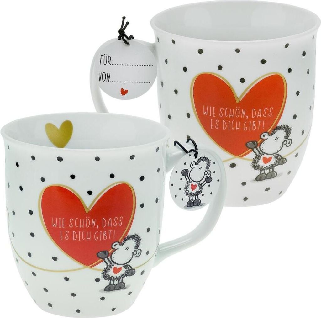 Sheepworld 46218 Tasse mit Motivdruck:"Wie schön, dass es Produktbild 