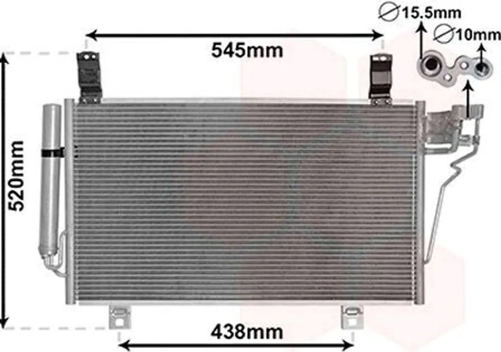 Condenseur de Climatisation pour MAZDA CX-5 Radiateur de Clim et Sécheur