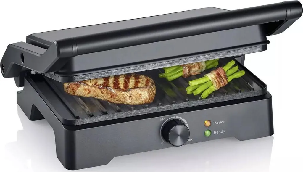 Severin KG 2391 XL Kontaktgrill 1800W | Grill Elettrico con Piastra Ceramica
